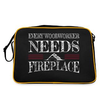 Jackhammer Lets Play Carpenter Tshirts Statement - Retro Bag - black/gold - Back