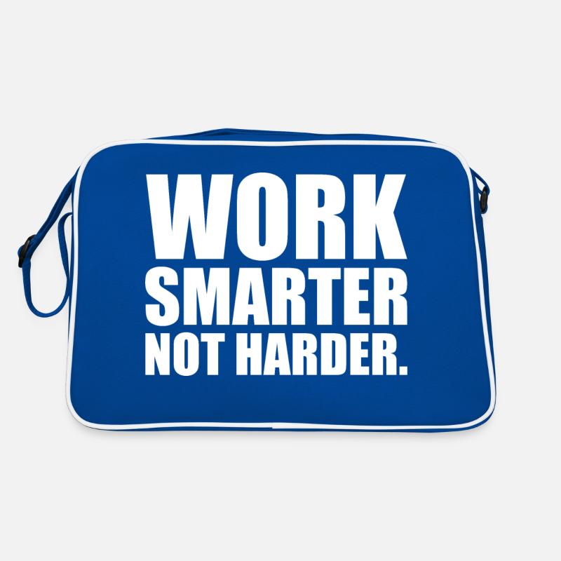 Work Smarter Not Harder Motivational Retro Bag