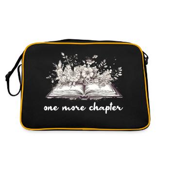 One More Chapter Book With Flowers - Retro Bag - black/gold - Back