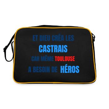 CASTRES - Sac Retro - noir/or - Dos