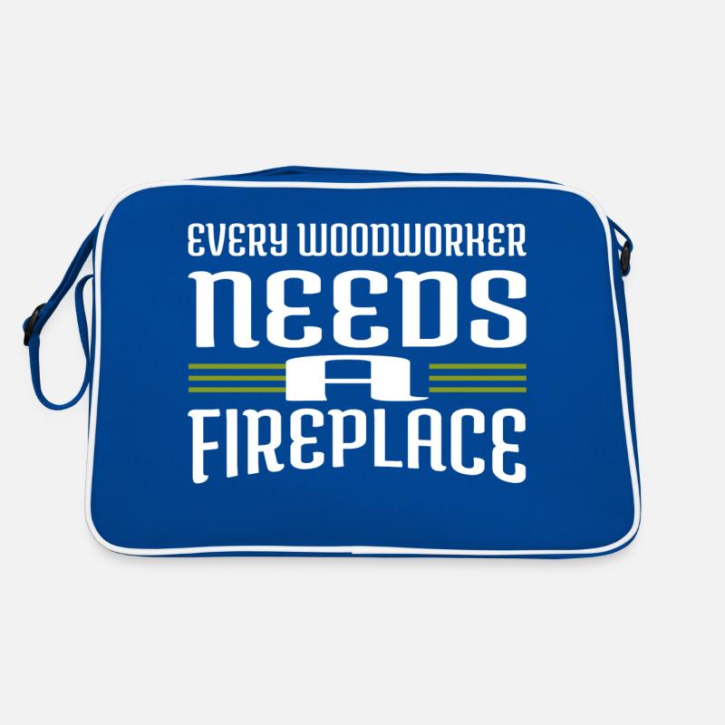 awesome funny forest work cutter Retro Tasche