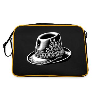 Chapeau traditionnel | Bavarois traditionnel - Sac Retro - noir/or - Dos
