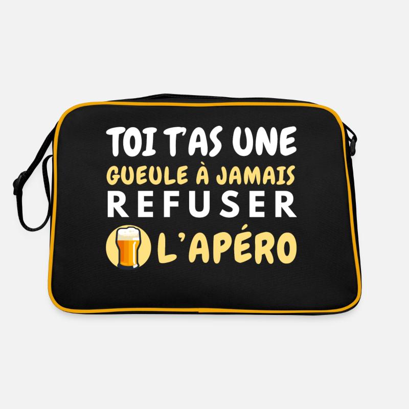 Lehnen Sie den Aperitif ab Retro Tasche