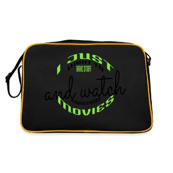 baker work sayings fairy tail animal birthday gift - Retro Bag - black/gold - Back