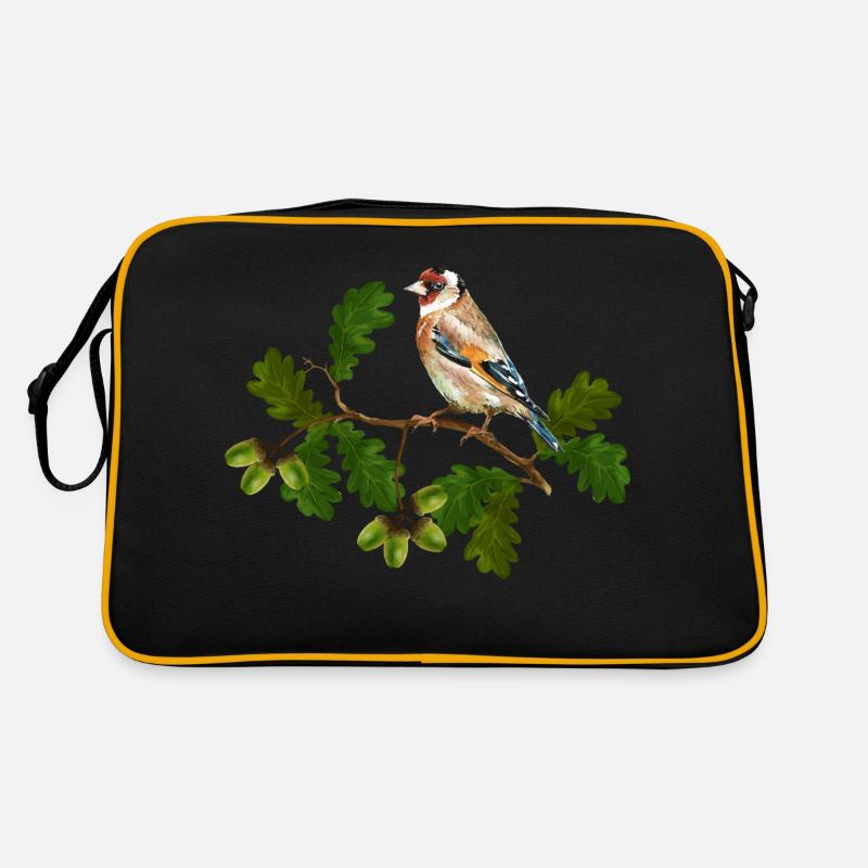 Oiseau coloré Sac Retro
