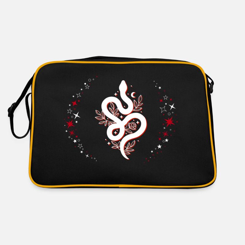 Magische Schlange Retro Tasche