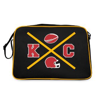 Kansas City Cross - Retro Bag - black/gold - Back