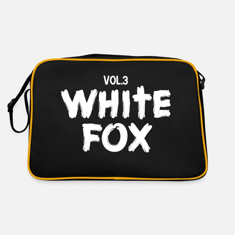 white fox hoodie Sac Retro