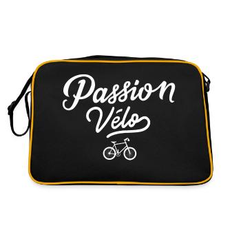 Passion vélo - Sac Retro - noir/or - Dos