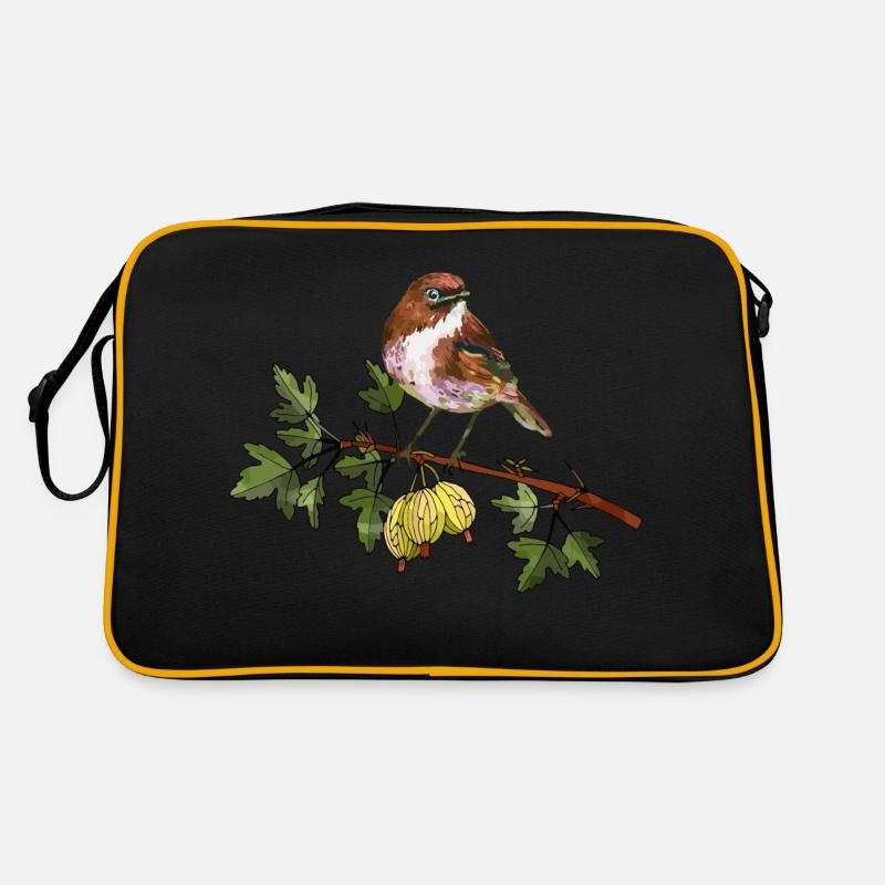 Oiseau coloré Sac Retro