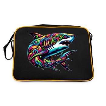 Shark - Retro Bag - black/gold - Back