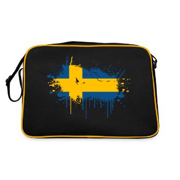 Sweden Sweden Scandinavia Nordic countries Viking Europe - Retro Bag - black/gold - Back