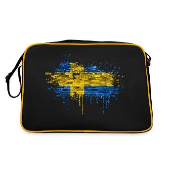 Sweden Sweden Scandinavia Nordic countries Viking Europe - Retro Bag - black/gold - Back