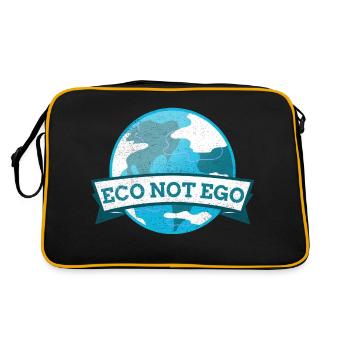 Eco not Ego - Retro Bag - black/gold - Back
