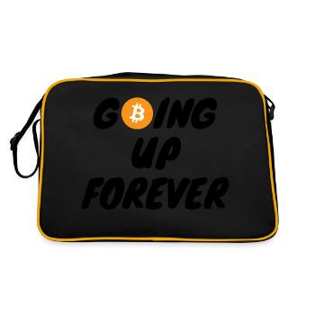 Crypto Going up forever Bitcoin BTC - Retro Bag - black/gold - Back