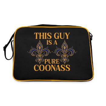Ce gars est une pure fierté et charisme de Coonass - Sac Retro - noir/or - Dos