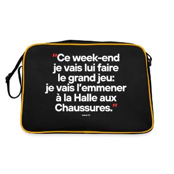 H - Citation célèbre de séries TV / films - Sac Retro - noir/or - Dos