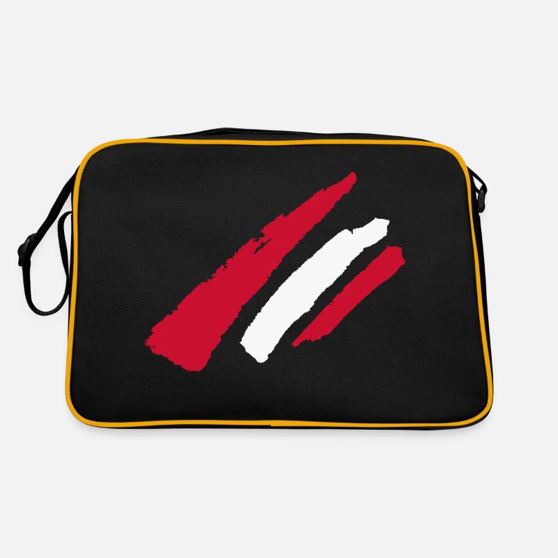 Rayures du drapeau de l’Autriche Sac Retro