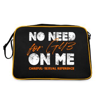 No Need For G43 One Me Careful Sexual Reference - Retro Bag - black/gold - Back