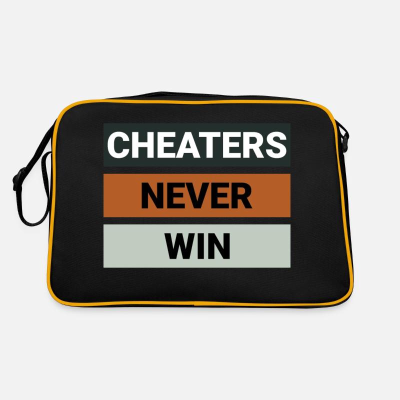 Cheaters Never Win Retro Bag