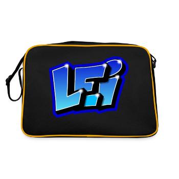 Graffiti prénom LEI imprimable sur Tout par maxl - Sac Retro - noir/or - Dos