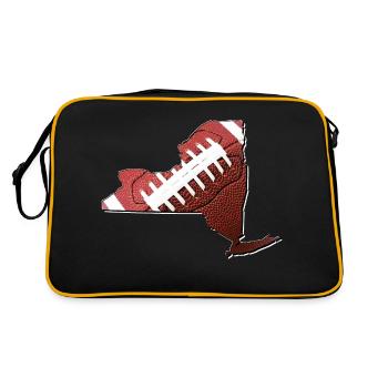 New York (États-Unis) | Vrai football | Carte - Sac Retro - noir/or - Dos