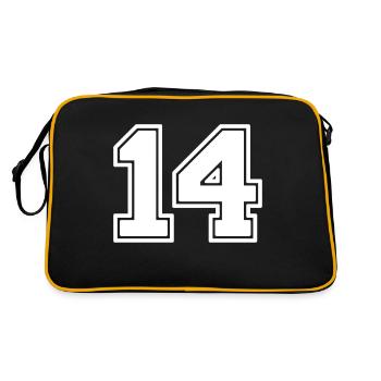 14 - Retro Bag - black/gold - Back