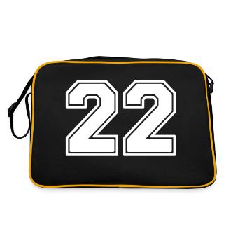 22 - Retro Bag - black/gold - Back