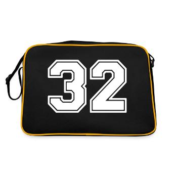 Number 32 - Retro Bag - black/gold - Back