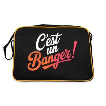 C'est un banger! - Sac Retro - noir/or - Dos