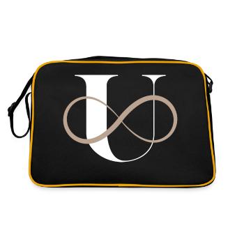Infinite Letter u - Retro Bag - black/gold - Back