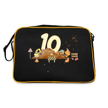 10th Anniversary Construction Site - Retro Bag - black/gold - Back