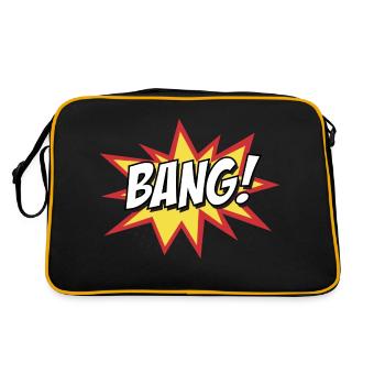 BANG - Retro Tasche - Schwarz/Gold - Hinten