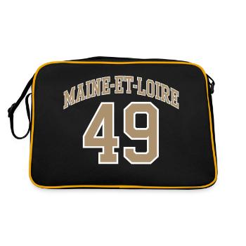 Maine-et-Loire 49 - Sac Retro - noir/or - Dos