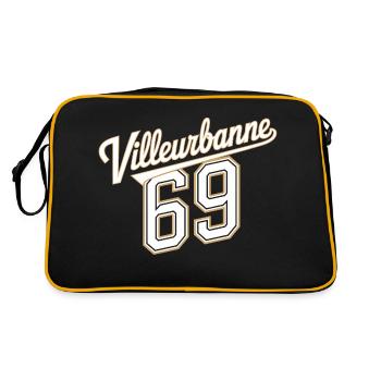 Villeurbanne 69 - Sac Retro - noir/or - Dos