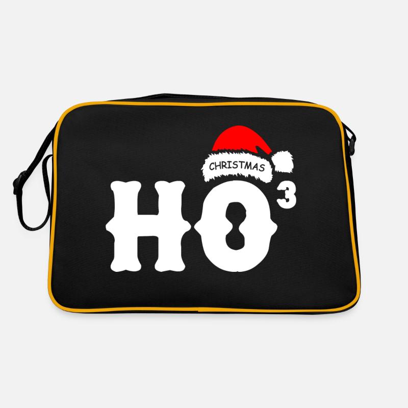 HoHoHo Noël - Sac Retro - noir/or