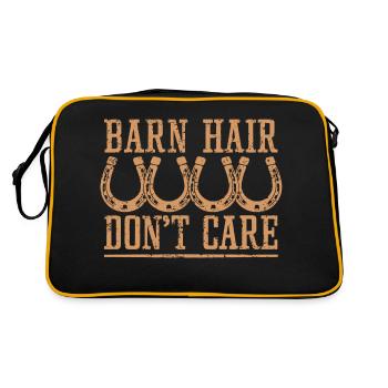 For horse girls and stable lovers - Retro Bag - black/gold - Back