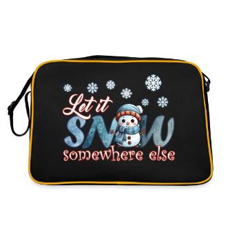 Let it snow - Retro Bag - black/gold - Back