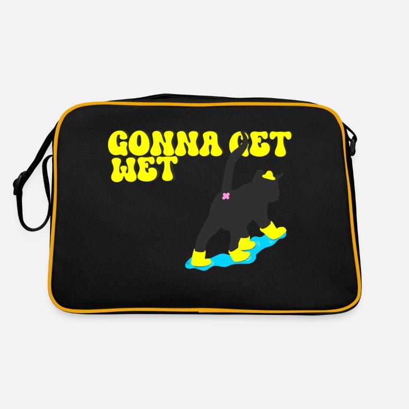 Lass uns nass werden Retro Tasche