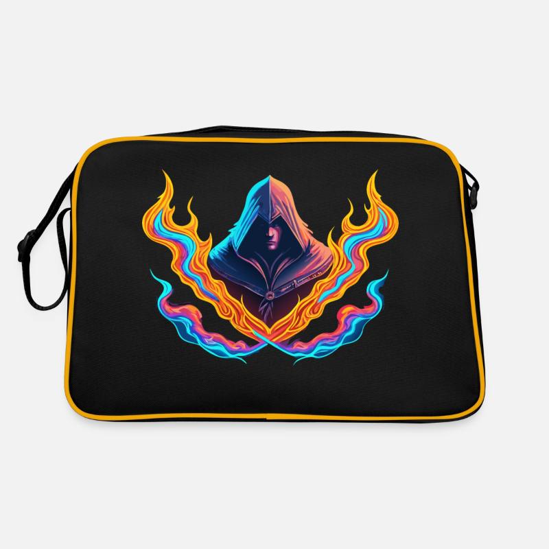 TRANSFORMATIVE KRAFT VON NEONFLAMMEN Retro Tasche