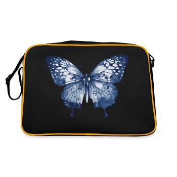 Papillon Élégant Nature Motif - Sac Retro - noir/or - Dos