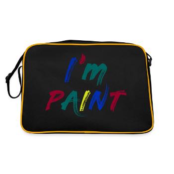 I'M PAINT - I Love to Finger Paint – Finger Paints - Retro Bag - black/gold - Back