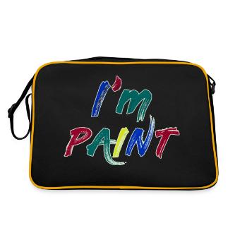 I'M PAINT - I Love to Finger Paint – Finger Paints - Retro Bag - black/gold - Back