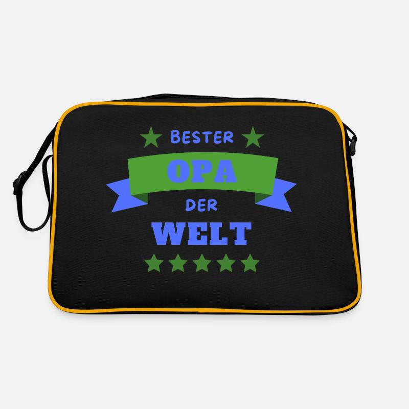 Bester Opa der Welt Retro Tasche