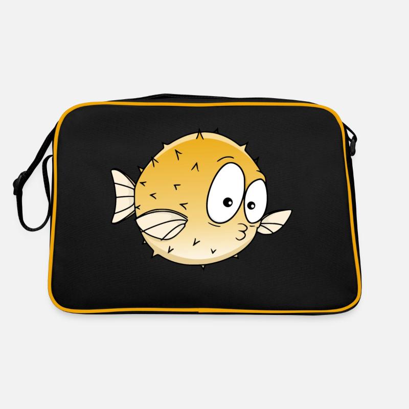 Kugelfisch Retro Tasche