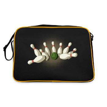 Strike Kegeln - Retro Tasche - Schwarz/Gold - Hinten