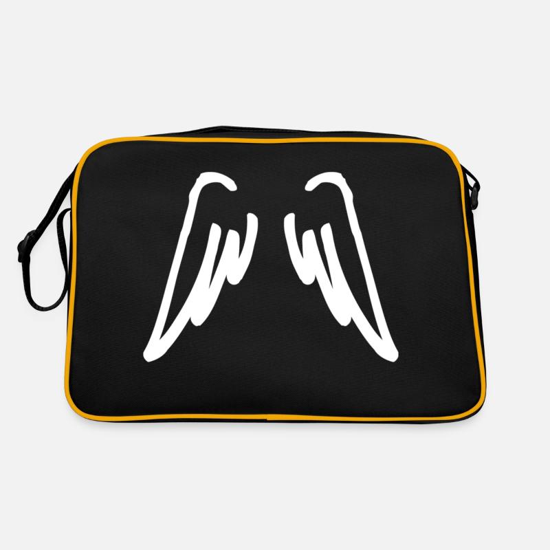 ailes d'ange blanches Sac Retro