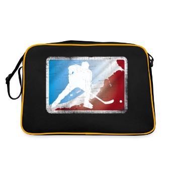 Eishockey - Retro Tasche - Schwarz/Gold - Hinten