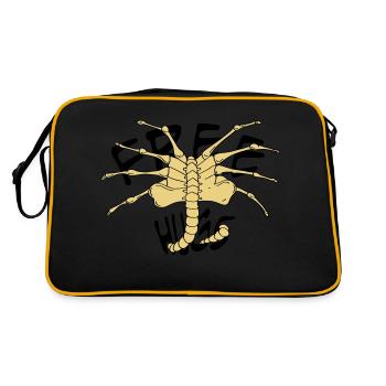 free_huggs - Retro Tasche - Schwarz/Gold - Hinten