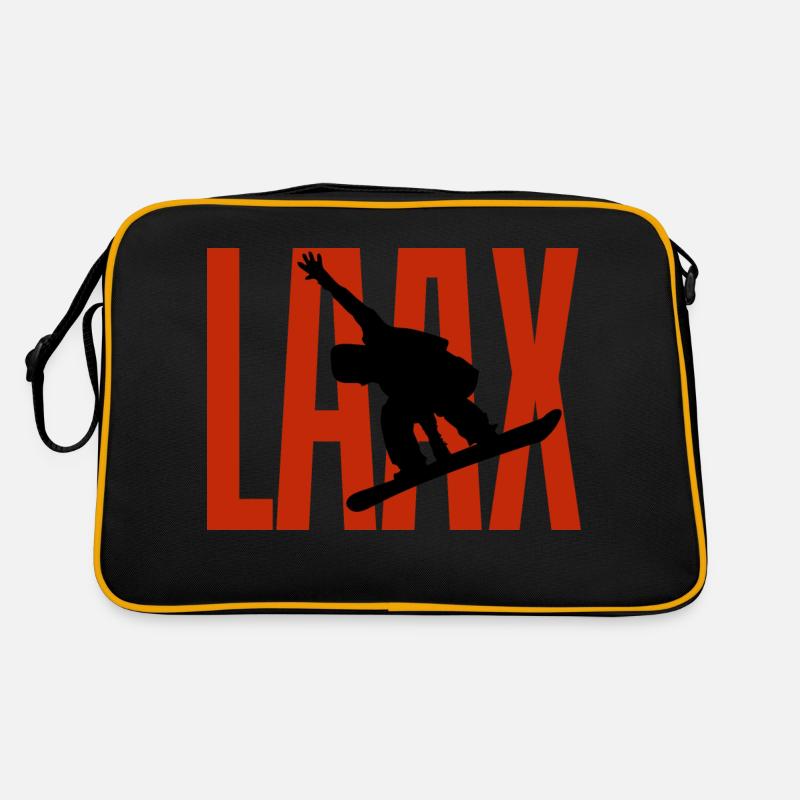Laax - Retro Tasche - Schwarz/Gold